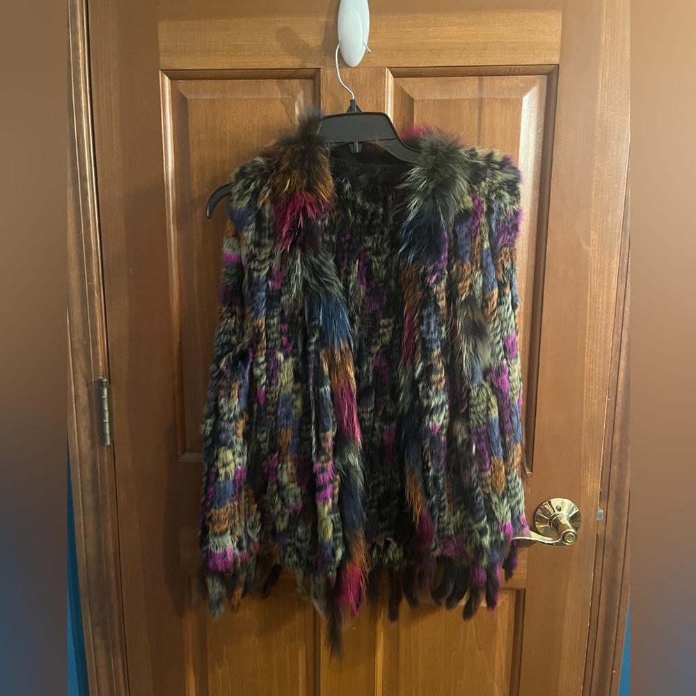 Rabbit fur vest